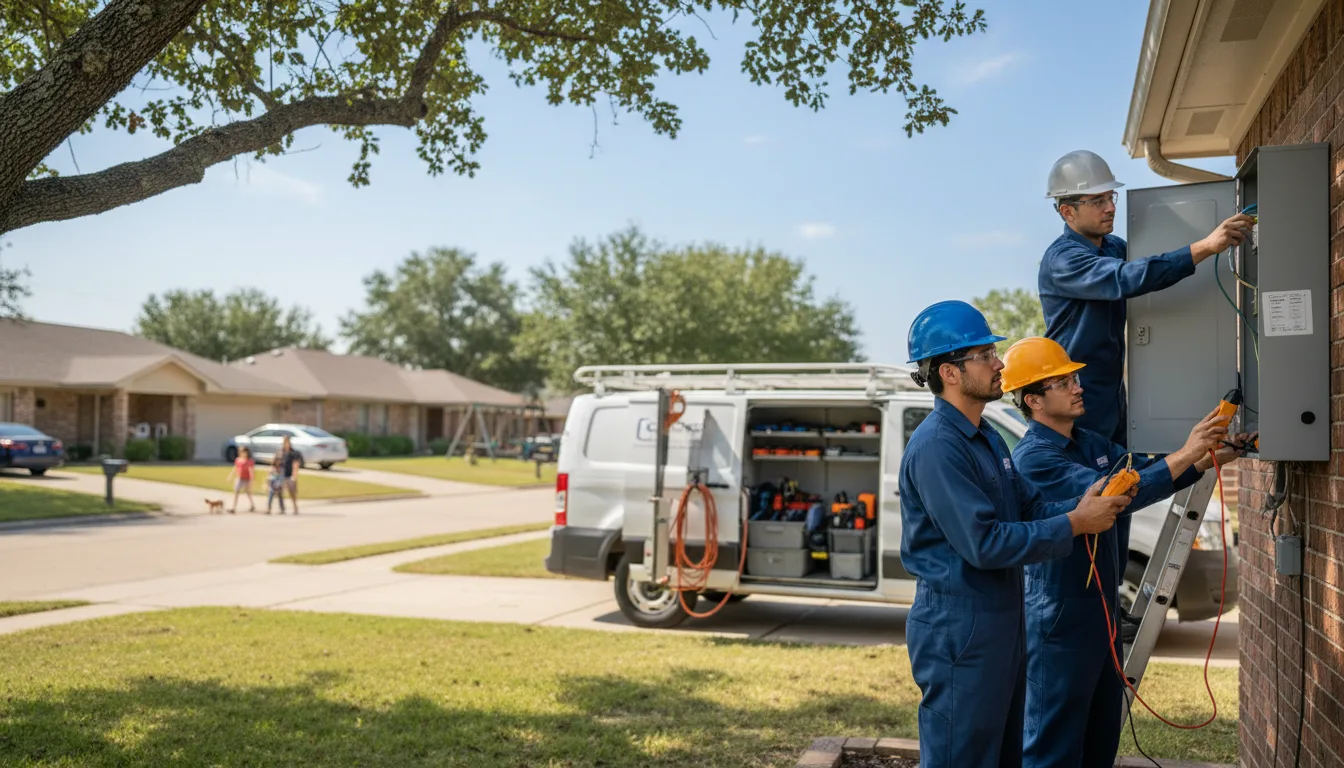 Certified electrician providing emergency electrical services in Morral, OH
